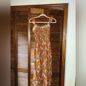 Natural Life Megan Smocked Midi Dress